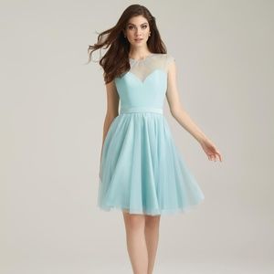 Allure 1468 Waterfall Dress Sz 14 Prom Homecoming